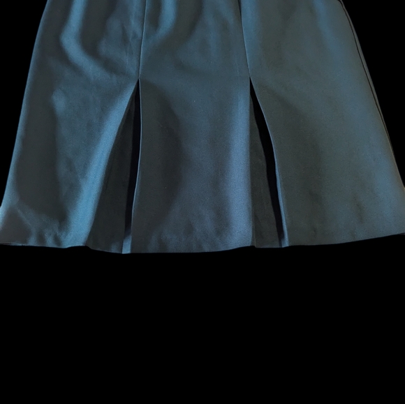 Plus size (22) Dark Green pleated skirt Vintage 90s - Picture 4 of 6